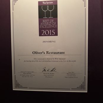 Oliver's Restaurant - Award - New American Near Me - Buffalo, New York