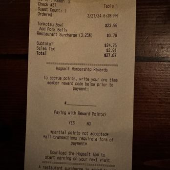 High Five Ramen - Total bill which is a bit on the high side - Ramen Near Me - Chicago, Illinois High Five Ramen - Total bill which is a bit on the high side - Ramen Near Me - Chicago, Illinois