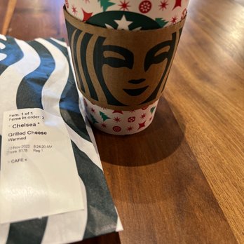 Starbucks - Hot Chocolate Mocha and a grilled cheese - Coffee & Tea Near Me - Houston, Texas