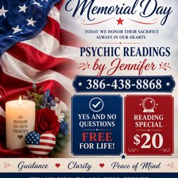 Psychic Jenn - Thank you for all who serves I am offer offering $20 readings special
