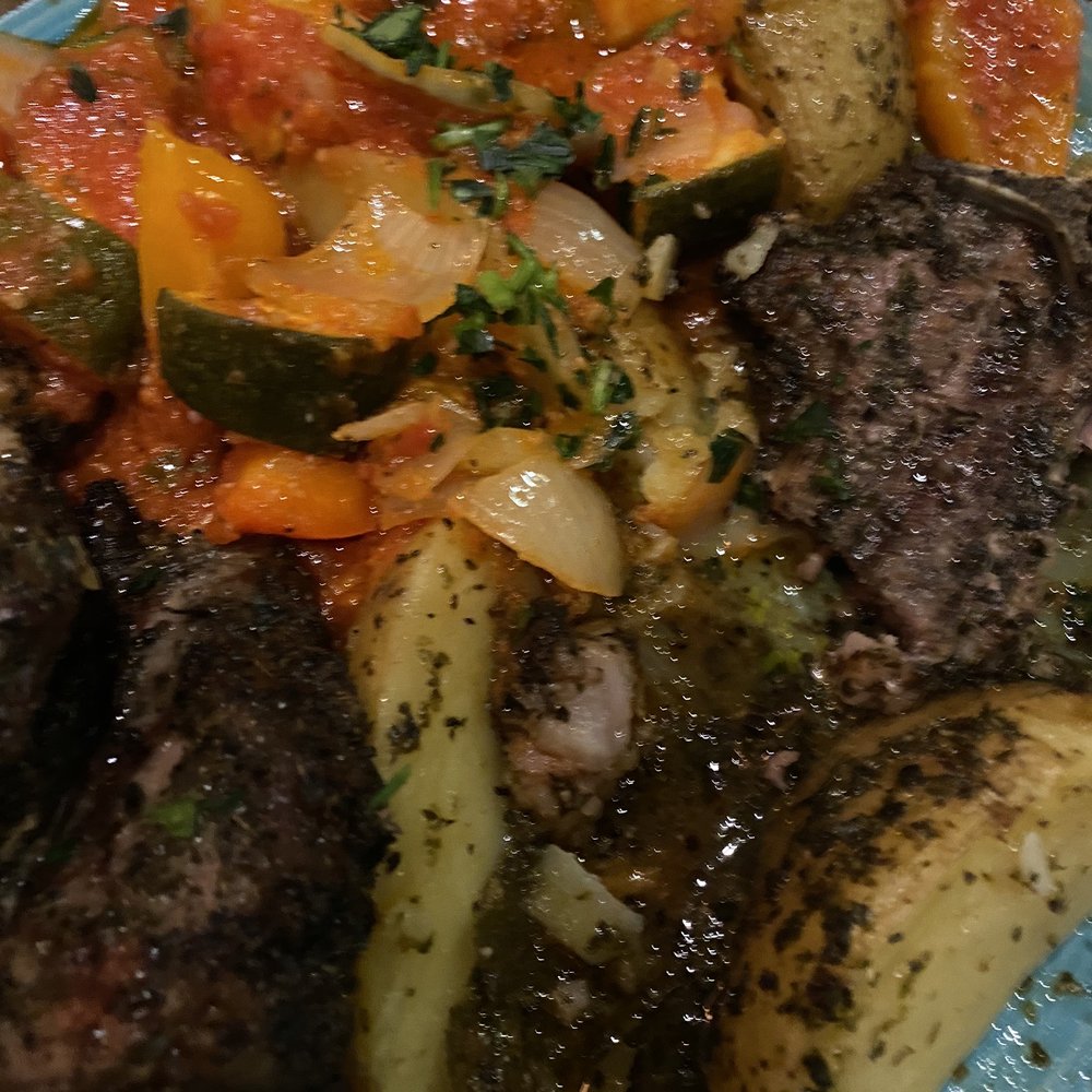 Mythos - The lamb dish with all potatoes instead of rice - Greek Near Me - Burlington, Ontario