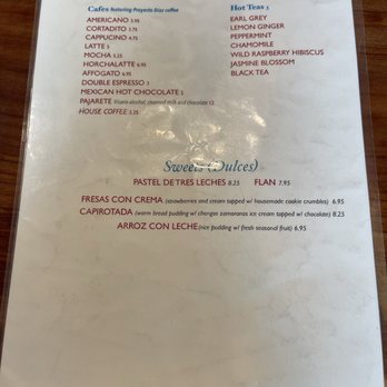 Mi Casa Grill - Coffee, tea and sweets menu at Mi Casa Grill in Richmond. - Mexican Near Me - Richmond, California Mi Casa Grill - Coffee, tea and sweets menu at Mi Casa Grill in Richmond. - Mexican Near Me - Richmond, California