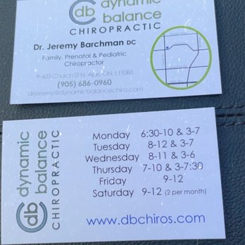 Dynamic Balance Chiropractic - Chiropractors Near Me - Ajax, Ontario