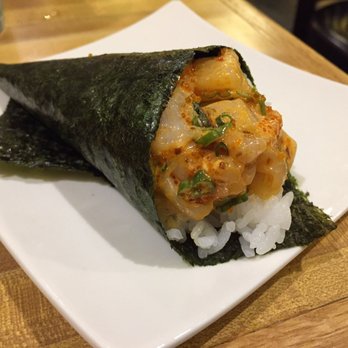 Sushi Ichimoto - Spicy scallop hand roll - Sushi Bars Near Me - Hayward, California Sushi Ichimoto - Spicy scallop hand roll - Sushi Bars Near Me - Hayward, California