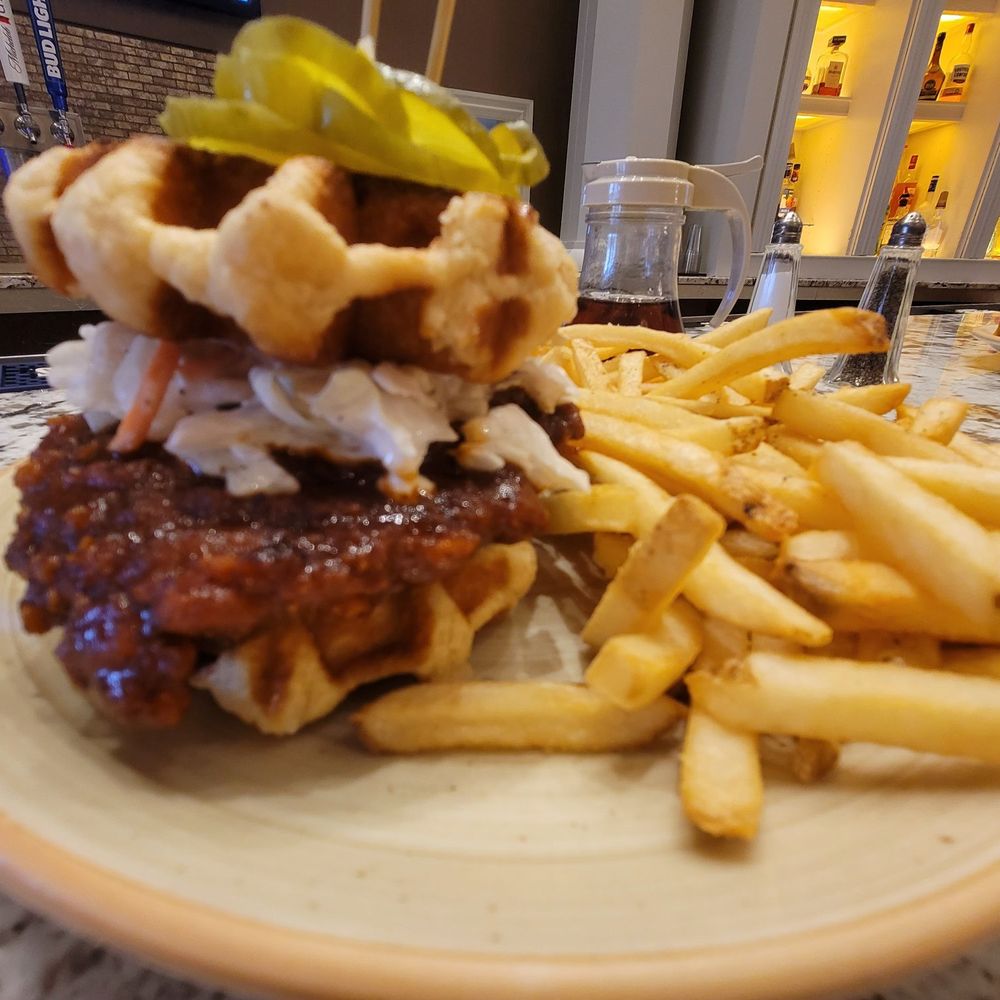 The Rotunda Bar - Chicken and waffle sandwhich - Bars Near Me - Thackerville, Oklahoma The Rotunda Bar - Chicken and waffle sandwhich - Bars Near Me - Thackerville, Oklahoma