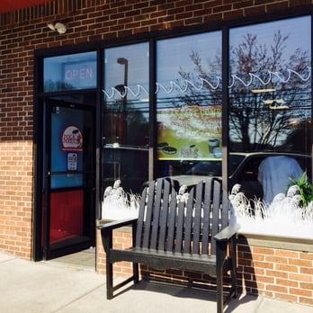 Duck Donuts - Outdoor seating was this two person bench and a small bistro set - Donuts Near Me - Middletown Township, New Jersey Duck Donuts - Outdoor seating was this two person bench and a small bistro set - Donuts Near Me - Middletown Township, New Jersey