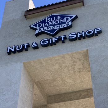 Blue Diamond Almonds Nut & Gift Shop - Outside sign - Specialty Food Near Me - Modesto, California Blue Diamond Almonds Nut & Gift Shop - Outside sign - Specialty Food Near Me - Modesto, California