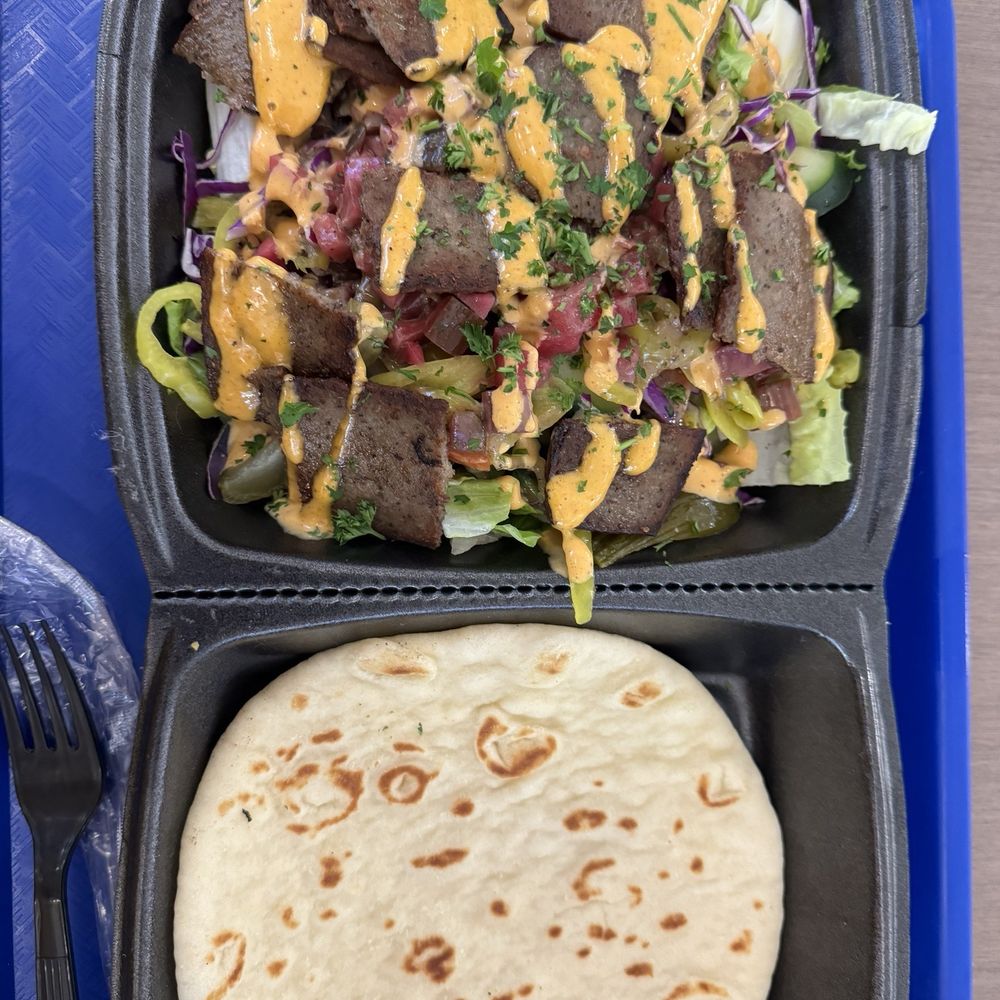 Aladdin's Cafe & Catering - Gyro salad - Mediterranean Near Me - Vancouver, Washington Aladdin's Cafe & Catering - Gyro salad - Mediterranean Near Me - Vancouver, Washington
