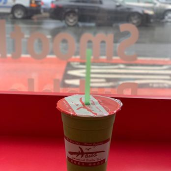 Hawa Smoothies & Bubble Tea - #38 Sweet Spin (Mango, Pineapple, Lychee, Kale, Spinach) - Bubble Tea Near Me - New York, New York Hawa Smoothies & Bubble Tea - #38 Sweet Spin (Mango, Pineapple, Lychee, Kale, Spinach) - Bubble Tea Near Me - New York, New York