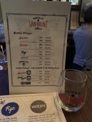 Menu photo 4 Van Brunt Stillhouse Brooklyn, NY