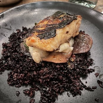 The Select - miso seabass w/forbidden rice, shitake mushrooms, and bokchoy - Mediterranean Near Me - Sandy Springs, Georgia