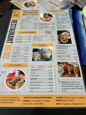 Menu photo 4 Mi Gusto Es Mexican Restaurant Gilroy, CA Menu photo 4 Mi Gusto Es Mexican Restaurant Gilroy, CA