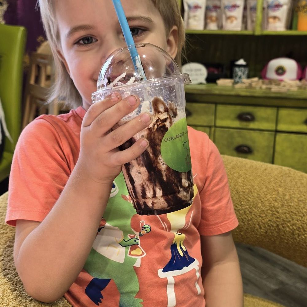 CoalBrew Company - Our little with Coal Brew's blended cold "hot" cocoa. - Coffee & Tea Near Me - Hobbs, New Mexico CoalBrew Company - Our little with Coal Brew's blended cold "hot" cocoa. - Coffee & Tea Near Me - Hobbs, New Mexico