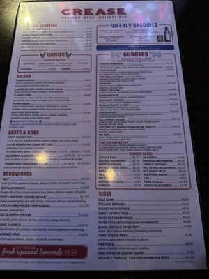 Menu photo 4 Grease Burger Beer and Whiskey Bar West Palm Beach, FL