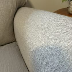 Morgan Furniture - Sink hole on arm rest
