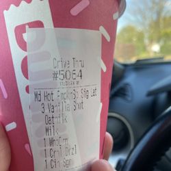 Dunkin' - I asked for two pumps pf flavoring only. Got three.