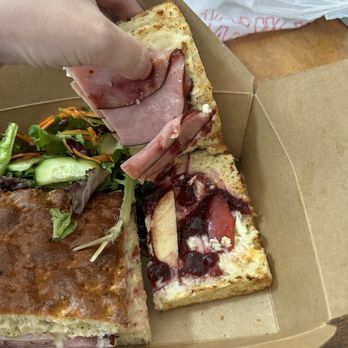 Coffee Republic - The sandwich I received. It does not look like the one pictured in the online menu. - Cafes Near Me - Folsom, California