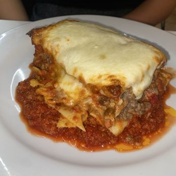 Trattoria La Vigna - Lasagna with Meat Sauce - Italian Near Me - Galveston, Texas Trattoria La Vigna - Lasagna with Meat Sauce - Italian Near Me - Galveston, Texas