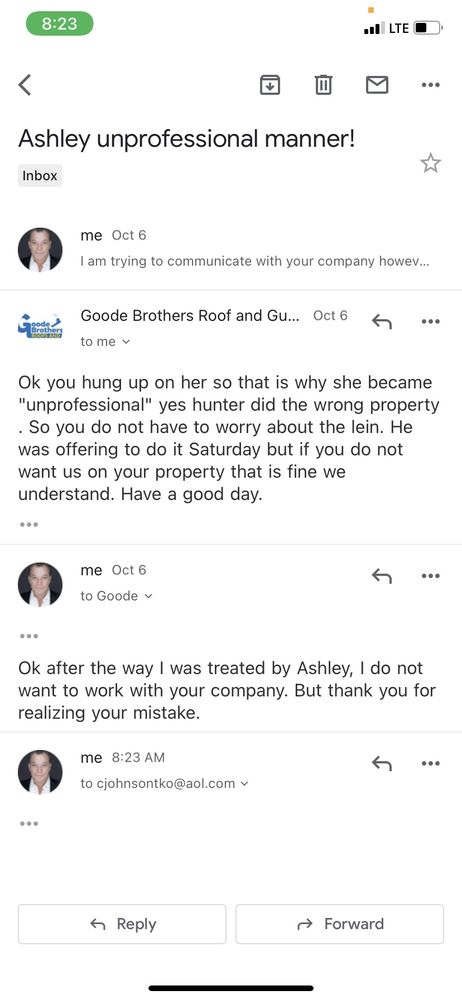 Slide of Goode Brothers Roofs and Gutters