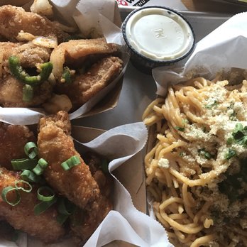 Fire Wings - 10-piece all flats combo (Salt&Pepper and Saigon Street) with garlic noodles instead of fries - Chicken Wings Near Me - Sacramento, California Fire Wings - 10-piece all flats combo (Salt&Pepper and Saigon Street) with garlic noodles instead of fries - Chicken Wings Near Me - Sacramento, California