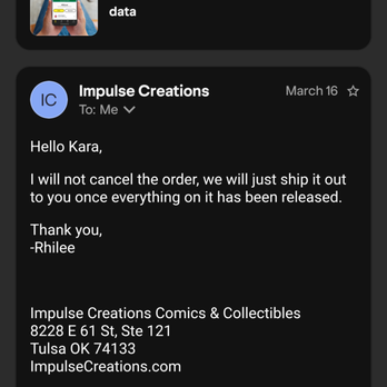 Impulse Creations Comics & Collectibles - Comic Books Near Me - Tulsa, Oklahoma Impulse Creations Comics & Collectibles - Comic Books Near Me - Tulsa, Oklahoma