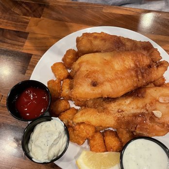 Junction 52 Bar & Grill - Fish and Chips Plate - New American Near Me - Santee, California Junction 52 Bar & Grill - Fish and Chips Plate - New American Near Me - Santee, California