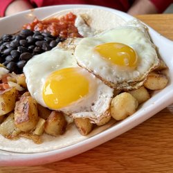 Hangar 12 - Huevos Rancheros Avocado on Side