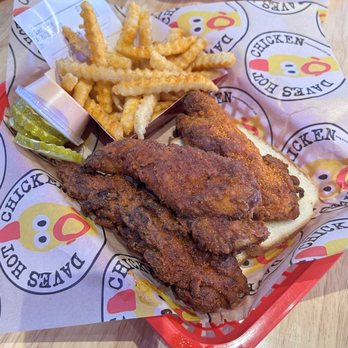 Dave's Hot Chicken - Dave's #1 2 Tenders w/ Fries - Chicken Shop Near Me - Henderson, Nevada Dave's Hot Chicken - Dave's #1 2 Tenders w/ Fries - Chicken Shop Near Me - Henderson, Nevada