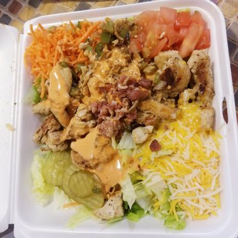 Dub's - Dubs Grilled chicken salad with Dubs Sauce - New American Near Me - Moss Point, Mississippi Dub's - Dubs Grilled chicken salad with Dubs Sauce - New American Near Me - Moss Point, Mississippi