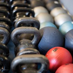 Grayton Beach Fitness - We are ready for functional with plenty of kettlebells, medicine balls, and dumbbells.