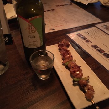 Zu Izakaya - Chicken skewer and Hana Fuji apple sake - Asian Fusion Near Me - Tempe, Arizona Zu Izakaya - Chicken skewer and Hana Fuji apple sake - Asian Fusion Near Me - Tempe, Arizona