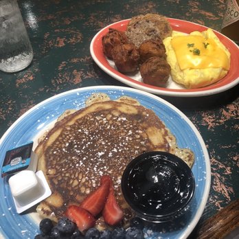 The Tipsy Biscuit - Blueberry pancake Vegan sausage Homemade sausage Crispy tater tots Cheesy eggs - Breakfast & Brunch Near Me - Goshen, Indiana The Tipsy Biscuit - Blueberry pancake Vegan sausage Homemade sausage Crispy tater tots Cheesy eggs - Breakfast & Brunch Near Me - Goshen, Indiana