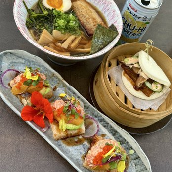 Ramen Kotori - Shoyu ramen, pork belly bao, crispy rice bites - Ramen Near Me - Solvang, California Ramen Kotori - Shoyu ramen, pork belly bao, crispy rice bites - Ramen Near Me - Solvang, California