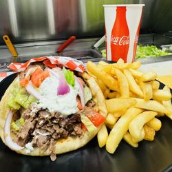 Apollo Mediterranean Greek Food - BEEF GYRO COMBO MEAL