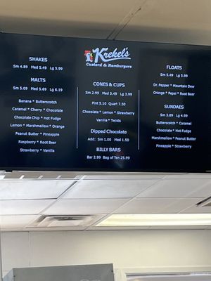 Menu photo 3 Krekel's Custard & Hamburgers Springfield, IL