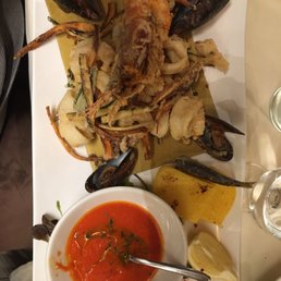 Fried fish platter. Fried fish platter.