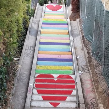 Micheltorena Stairs - Closer - Hiking Near Me - Los Angeles, California