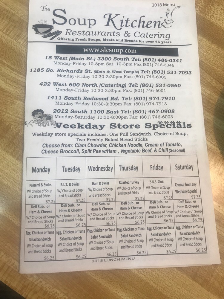 Soup Kitchen Slc Locations Dandk Organizer