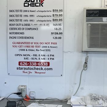 Star Auto Check - Smog Check Stations Near Me - Covina, California