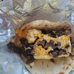 Cadillac Jack's - 01.02.26 - beef fajita & egg breakfast taco