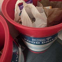 San Diego Public Library-Rancho Peñasquitos Library - Food Drive Barrel