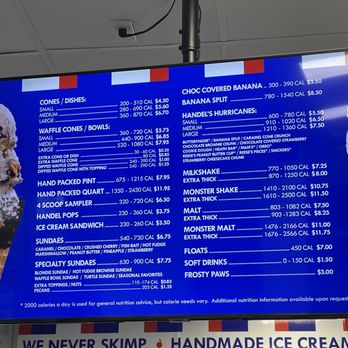 Handel's Homemade Ice Cream - Menu - Ice Cream & Frozen Yogurt Near Me - Austin, Texas Handel's Homemade Ice Cream - Menu - Ice Cream & Frozen Yogurt Near Me - Austin, Texas