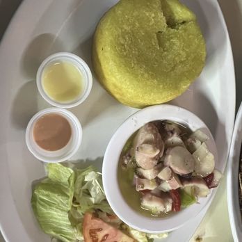 El Jibarito - Mofongo and octopus salad - Latin American Near Me - San Juan, Puerto Rico