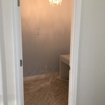 Ram Wallcoverings - Little prayer room closet before ceiling installed - Wallpapering Near Me - Phoenix, Arizona