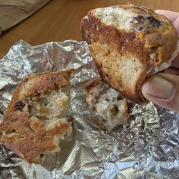 Blueberry muffin toasted with butter!!!