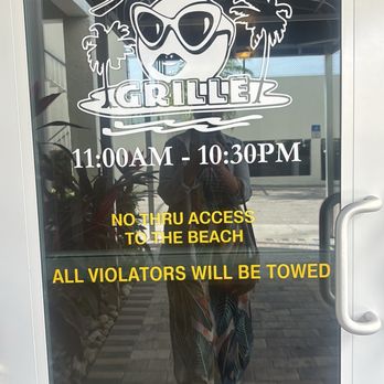 Sunset Grille - Entrance pull the door strong to open! - Sports Bars Near Me - Marco Island, Florida