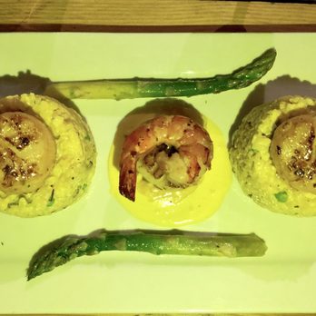 The Stage - Saffron risotto with scallops - Mediterranean Near Me - Burbank, California The Stage - Saffron risotto with scallops - Mediterranean Near Me - Burbank, California
