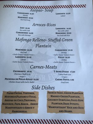 Menu photo 3 Daniel's Punta Santiago, PR