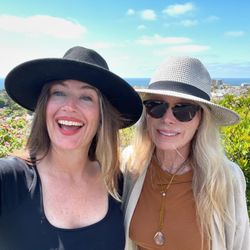 The Astrologer's Daughter - The Astrologer and the Astrologers's Mother! -- before a 4th of July readings at La Jolla Country Club.
