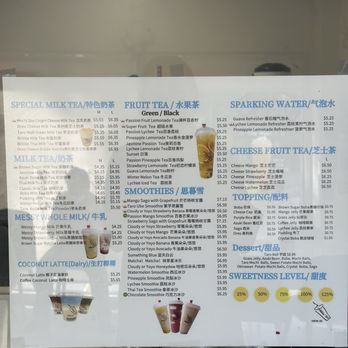 Fortune Tea - Menu - Bubble Tea Near Me - Honolulu, Hawaii